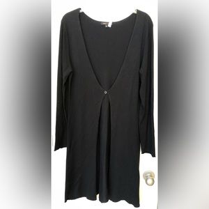 Like NEW! BCBG Maxazria Black Long Cardigan-Size Small